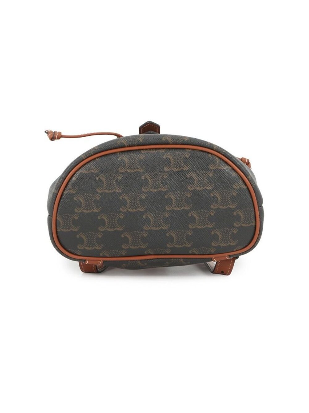Celine Backpack Triomphe Folco Mini Calf Leather Brown - Picture 3 of 10